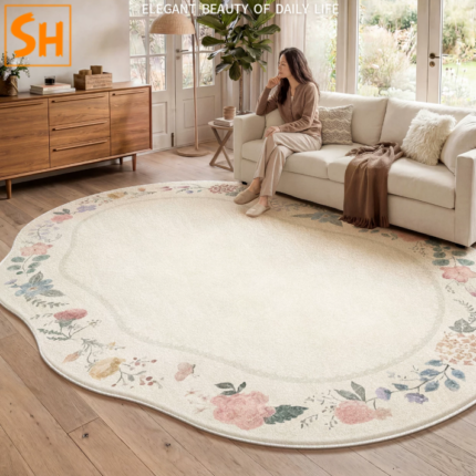 Thảm phòng khách họa tiết hoa cỏ Vintage DH9252