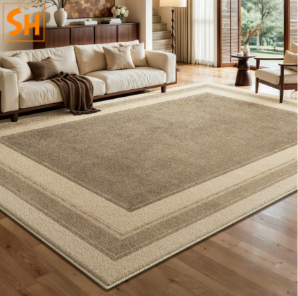 Thảm phòng ngủ viền khung màu trung tính DH5612
