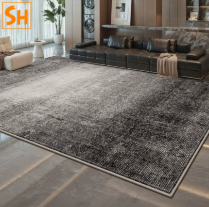 Thảm thiết kế loang đen xám độc đáo LN2864