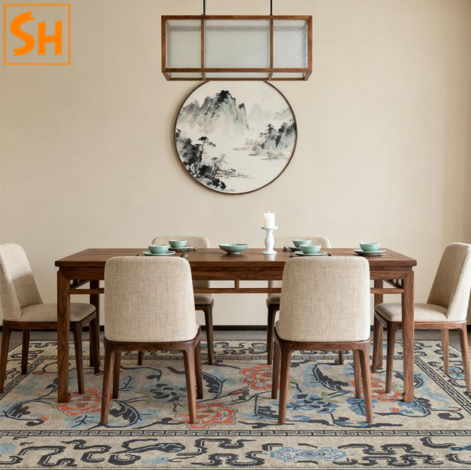 Phong cách Boho nội thất – thảm trải sàn hoa văn NR5006 màu sắc ấm tự nhiên 2026