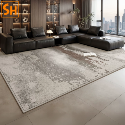 Thảm trải sàn hiện đại tông xám kem DN6246