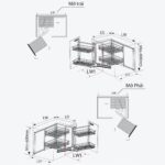 Bản vẽ kỹ thuật hệ góc liên hoàn nan dệt inox kích thước tủ góc chuẩn