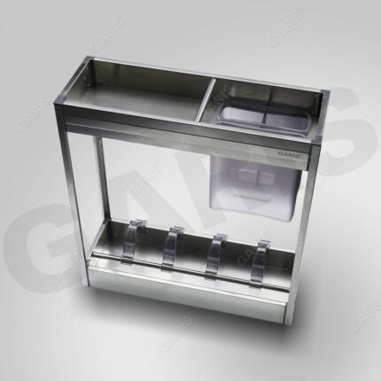 Giá dao thớt gia vị chai lọ cánh kéo Garis GKB120