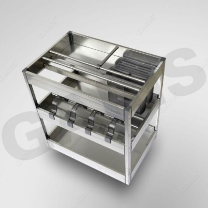 Giá dao thớt gia vị chai lọ cánh kéo Garis GMB140