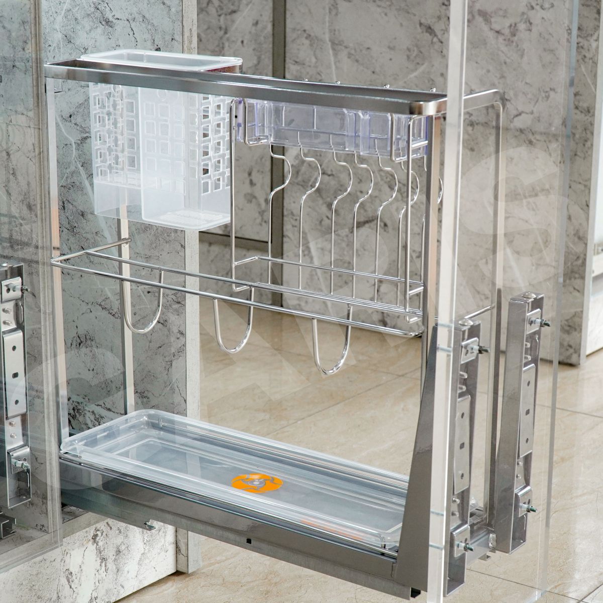 Giá dao thớt gia vị GARIS GME220 góc nhìn tổng thể