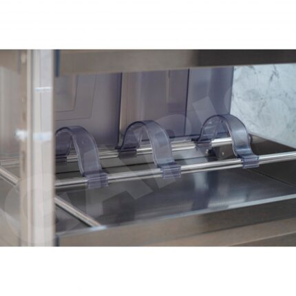 Giá dao thớt gia vị chai lọ cánh kéo GARIS GMB140 inox hộp CARBONIS 400mm