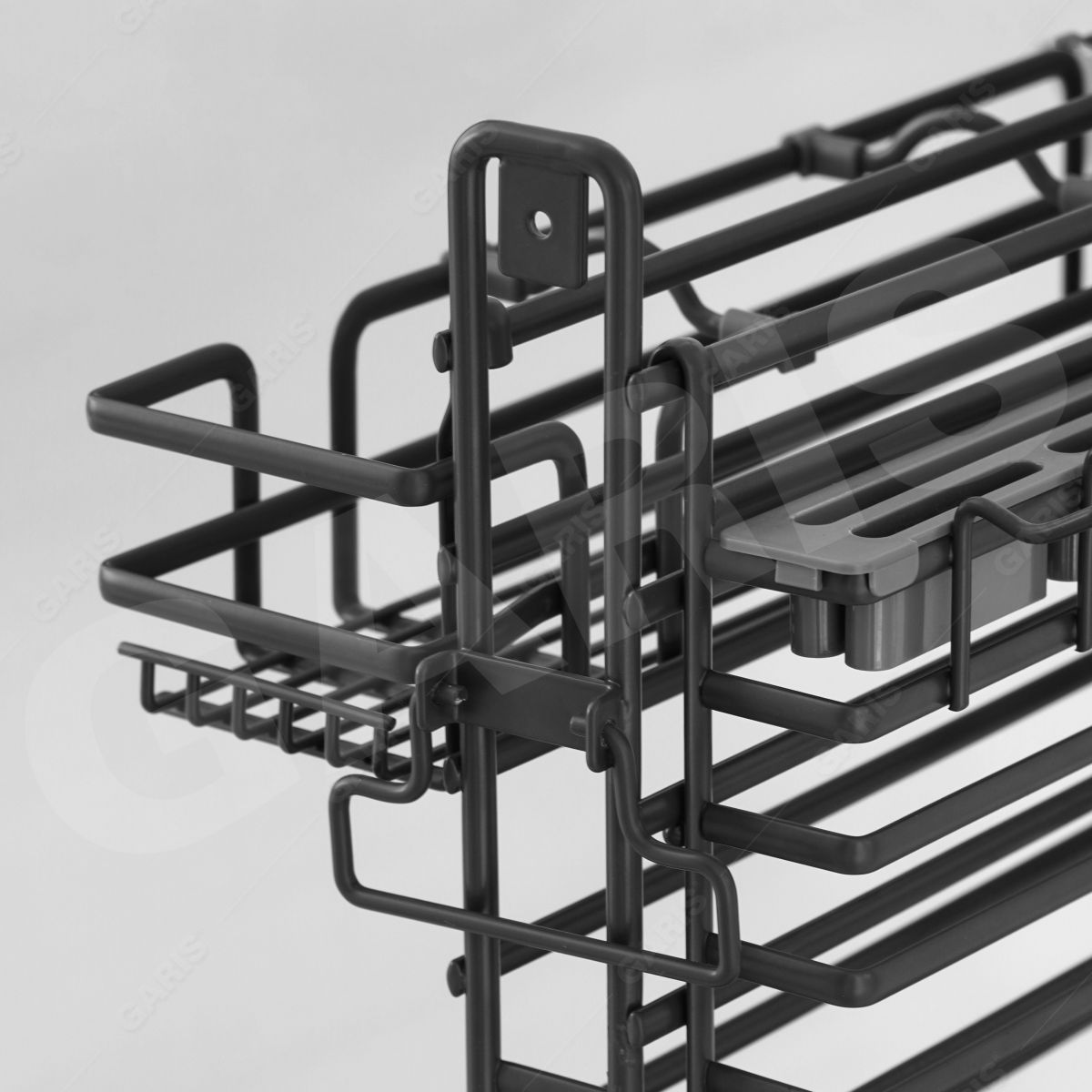 Giá dao thớt gia vị GARIS GMN2 phủ nano Titan lắp đặt tủ bếp cánh kéo