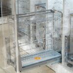 Giá dao thớt gia vị chai lọ rổ nan dẹt cánh kéo Garis GK0225C