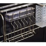 Giá dao thớt gia vị chai lọ rổ nan dẹt cánh kéo Garis GME220