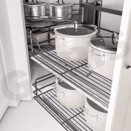 Hệ góc liên hoàn nan oval titan GARIS GCN245 chi tiết cơ cấu chuyển động