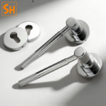 khóa cửa tay gạt vs khóa tay nắm tròn – khóa cửa phòng ngủ tay gạt kiểu dáng tối giản YJF123 2026