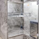 Mâm xoay góc mở 1/2 inox 304 GARIS GSC18 chi tiết nan tròn mạ chrome