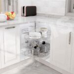 Mâm xoay ray trượt inox 304 góc mở 3/4 cơ cấu chặn xoay chất lượng cao