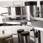 Mâm xoay thông minh hình lá GARIS GSN39L/R lắp đặt thực tế tủ bếp góc L