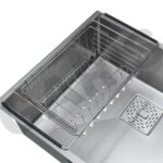 Bồn rửa bát 1 hố GARIS MST1182 chi tiết bề mặt xước mờ LinenShield-X