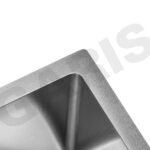 Lắp đặt thực tế chậu rửa bát 2 hố cân âm bàn đá GARIS GSU2180 bếp hiện đại