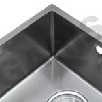 Rổ ráo nước inox 304 kèm theo chậu rửa bát 2 hố cân âm bàn đá GARIS GSU2180