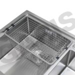 Chậu rửa bát 2 hố lệch GARIS MS22.96 máy rửa cốc chén tích hợp không dùng điện