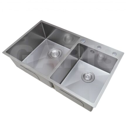 chậu rửa bát đá vs chậu rửa bát inox – nhìn từ trên chậu rửa bát inox 304 GST2182 2026