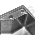 Rổ ráo nước inox 304 và phụ kiện kèm theo chậu rửa chén 1 hố nhỏ GARIS GST1158