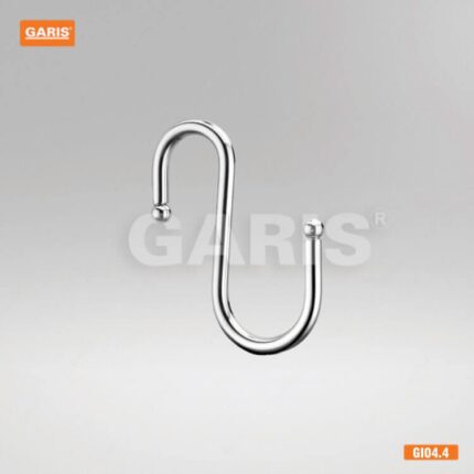 Móc treo dụng cụ nấu inox 304 mạ chrome 5 lớp GARIS GI04.4 kích thước R6×S60×C65mm