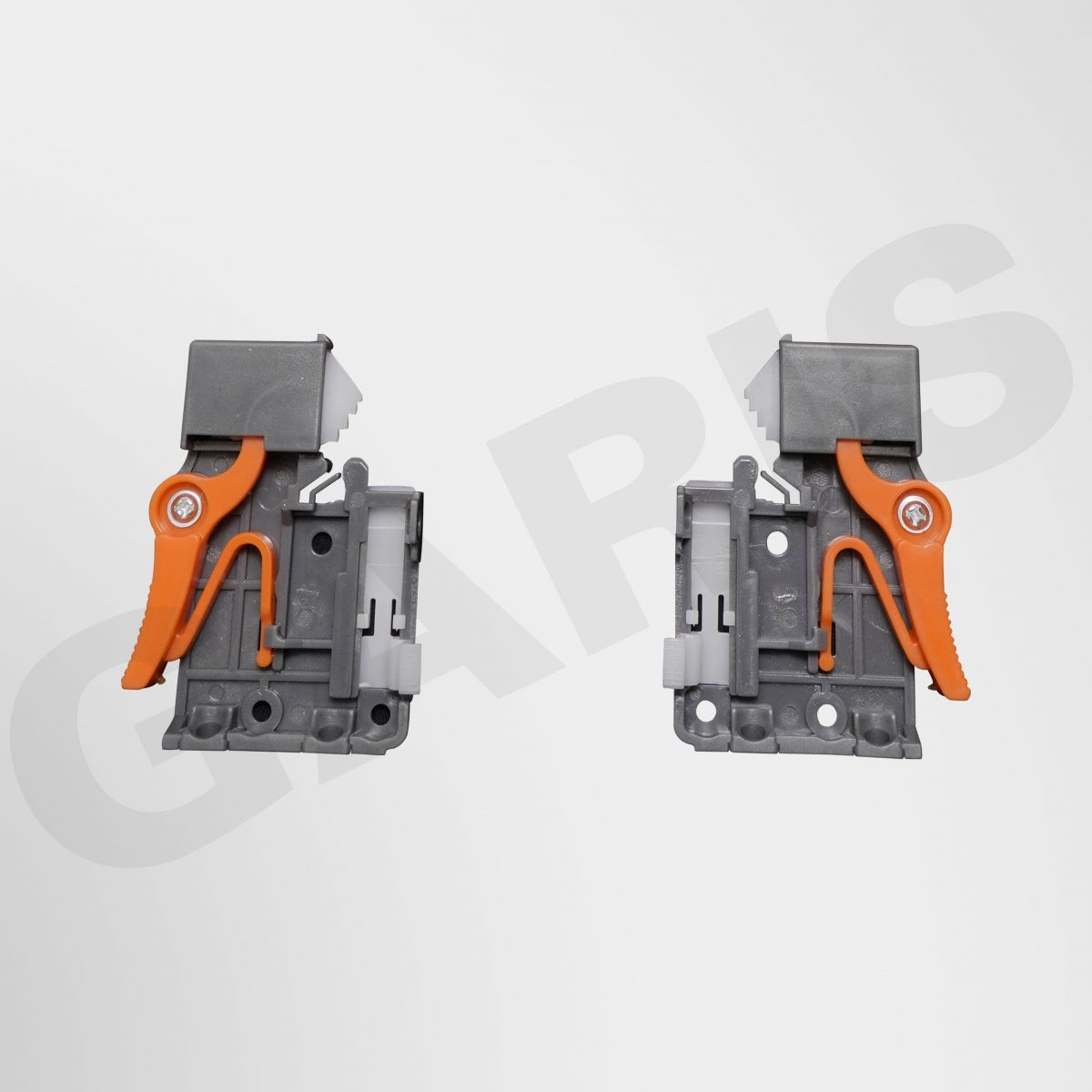 Chi tiết cơ cấu giảm chấn ray âm Dresden GARIS GTG5 khóa cam điều chỉnh vị trí ngăn kéo