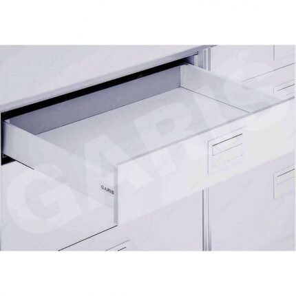 Ray hộp GARIS GTG15 Gigabox hai mặt thành thấp toàn cảnh 500mm màu trắng giảm chấn