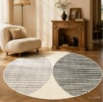 Thảm tròn họa tiết phong cách Scandinavian TY9147