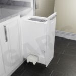 Thùng đựng gạo 25kg cánh kéo nhựa ABS GARIS GRP830 màu trắng sữa sang trọng