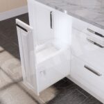 Thùng đựng gạo 10kg nhựa ABS GARIS GRP430 cánh kéo lấy gạo mặt bên tủ bếp 300mm