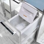 Chi tiết cơ cấu kéo thùng đựng gạo 10kg nhựa ABS GARIS GRP530