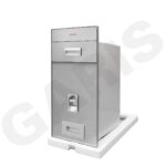 Thùng đựng gạo 15kg mặt gương GARIS GRM630 viền thép bắt cố định tủ bếp 300mm