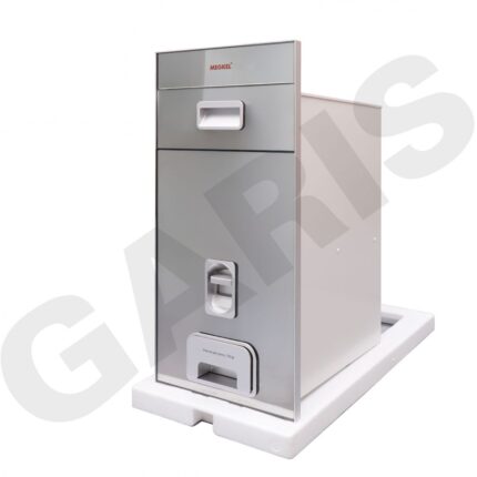 Thùng đựng gạo 15kg mặt gương GARIS MR06.30M lắp thực tế tủ bếp dưới 300mm bắt cố định