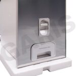 Thùng đựng gạo 15kg mặt gương GARIS MR06.30M nút nhấn mặt trước góc thực tế