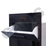 Cơ chế lấy gạo mặt trước nút nhấn thùng đựng gạo 15kg mặt kính đen GARIS GRB630