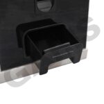 Nút nhấn lấy gạo mặt trước thùng đựng gạo 15kg mặt kính đen GARIS MRB630