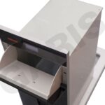 Thùng đựng gạo điện tử 15kg mặt kính đen GARIS MRBE63 thực tế trong bếp hiện đại