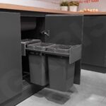 cách lắp thùng rác âm tủ bếp – xác định vị trí lắp ray bi trong khoang tủ GWG63 2026