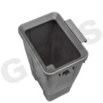 Thùng rác treo cánh tủ GARIS GWP421 3L nhựa ABS ghi xám nhìn từ bên hông