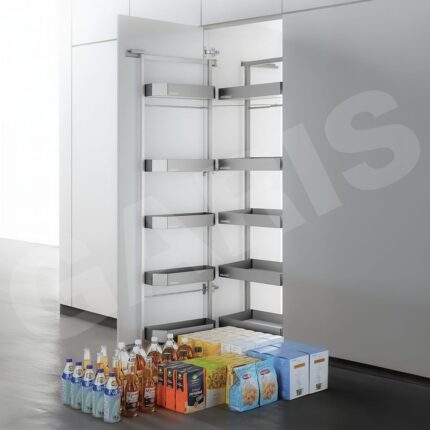 Tủ đồ khô 6 tầng rổ nhôm cánh mở GARIS MSGA645 khoang tủ 450mm