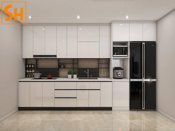 tủ bếp chữ i vs chữ l – tủ bếp chữ i bố trí toàn bộ khu bếp tối ưu diện tích 2026