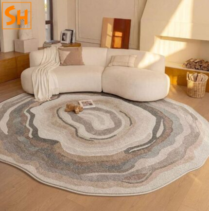 Thảm lót khu vực sofa phong cách Wabi-sabi LN1108