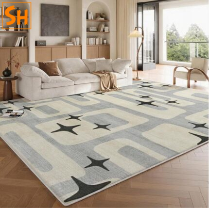 Thảm sofa họa tiết ngôi sao hiện đại TY1049