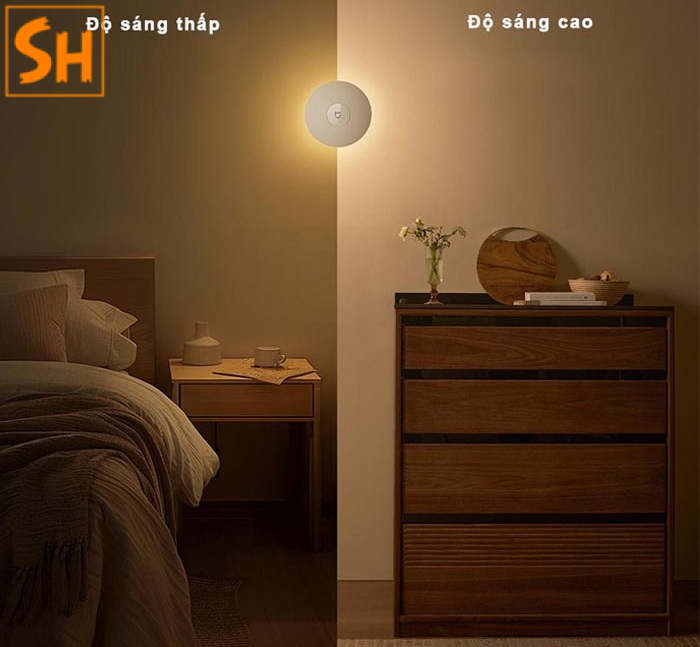 ứng dụng đèn cảm biến thông minh phòng ngủ hiện đại 2026