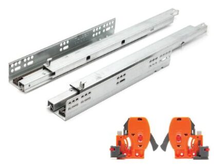 Ray âm giảm chấn toàn phần L300mm IMUNDEX 220001117 thép cao cấp mở 100% hành trình