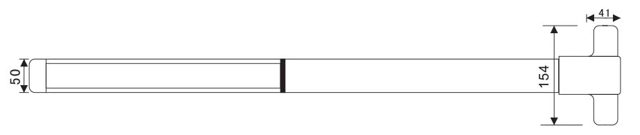 Bản vẽ kỹ thuật thanh thoát hiểm Inox 304 IMUNDEX 707.19.600 900mm