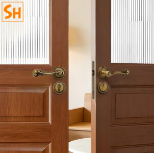 Khóa cửa đôi và đơn cổ điển kiểu Pháp YF3971 5