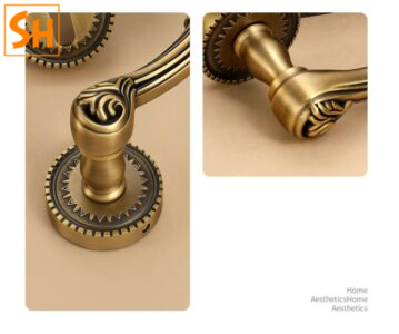Khóa cửa đôi và đơn cổ điển kiểu Pháp YF3971 7