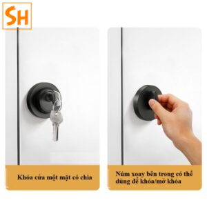 Khóa cửa phòng không tay gạt hiện đại YA4108 8