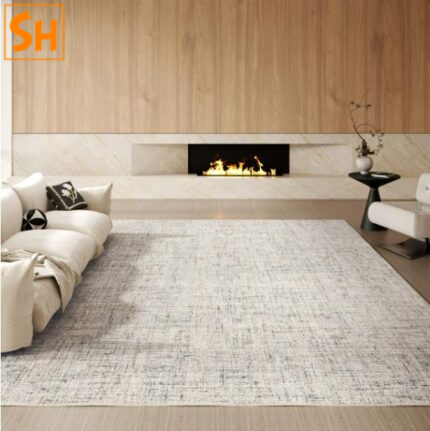 Thảm lót sàn đơn sắc phong cách Japandi BY4159
